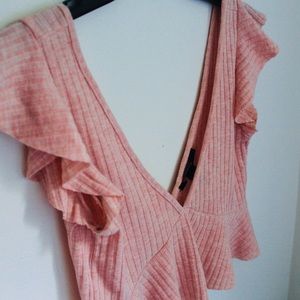 Pink Cropped Blouse